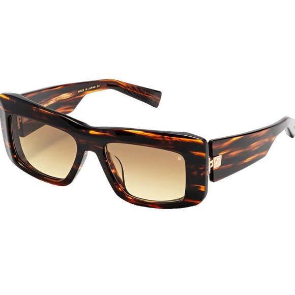 NEW BALMAIN ENVIE BPS-140B UNISEX HAVANA SUNGLASSES